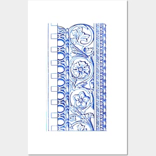 Floral Roman Architectural Frieze Posters and Art